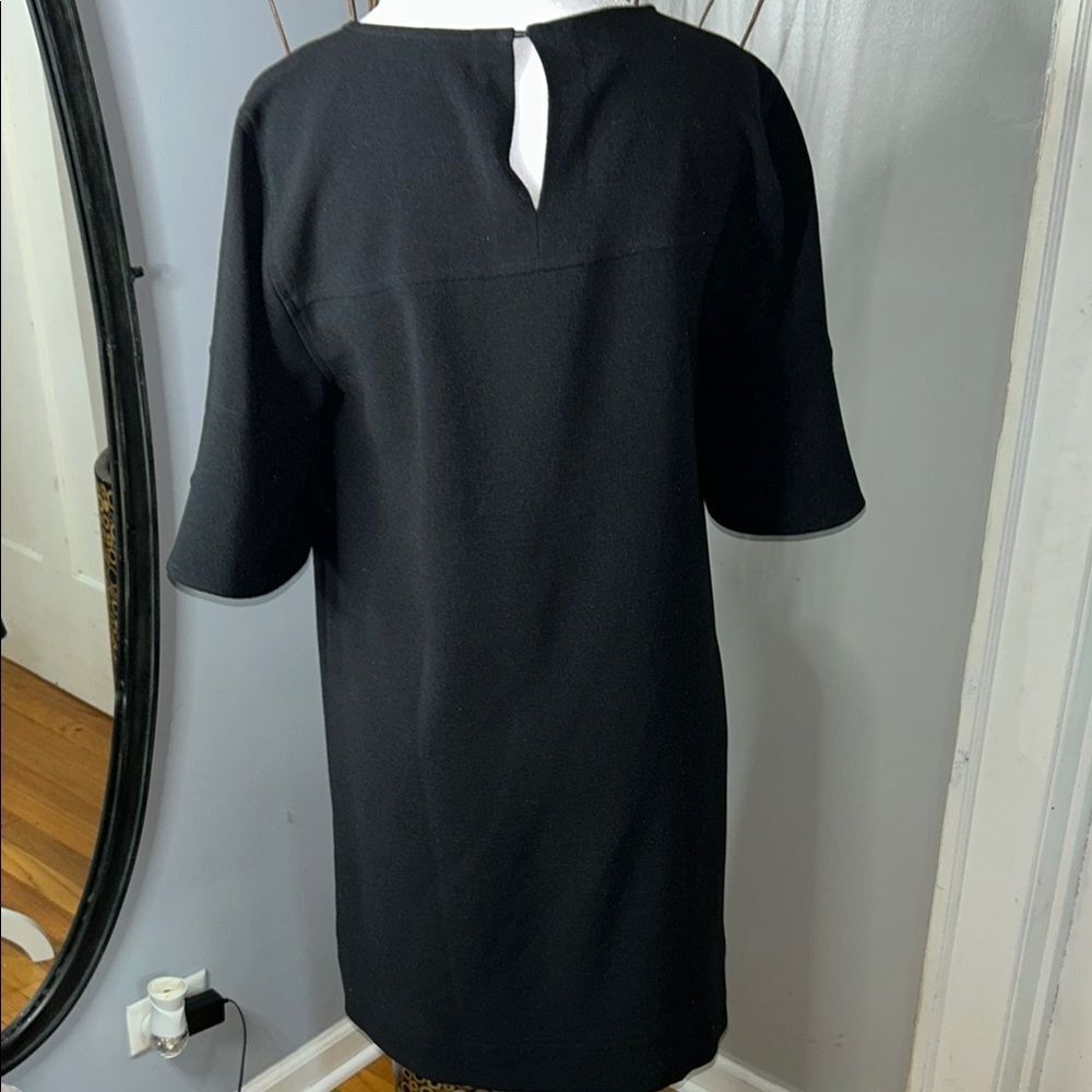 Madewell Black A-line Mini Dress with Bell Sleeves - Picture 7 of 12